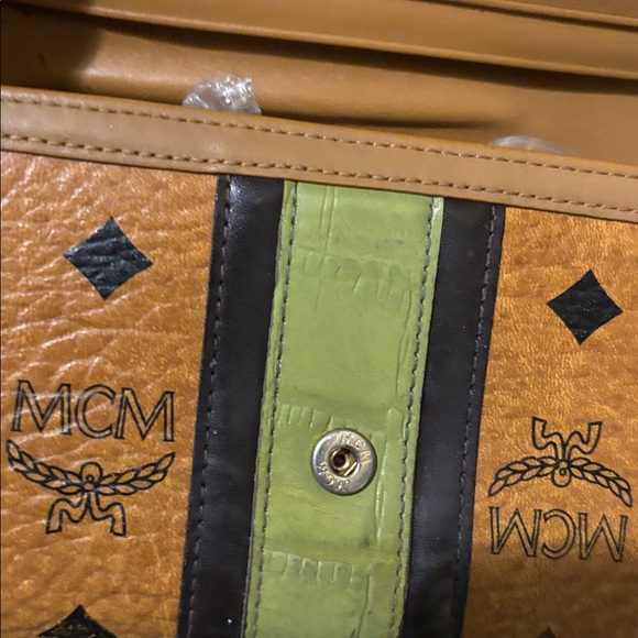 MCM Cognac Medium Tri-fold Wallet - Picture 6 of 12